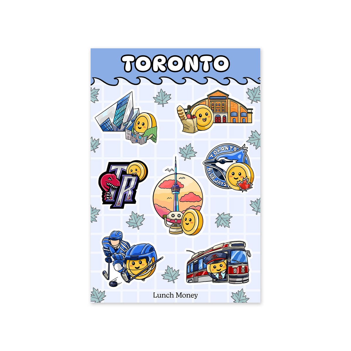 Lunch Money Toronto Sticker Sheet